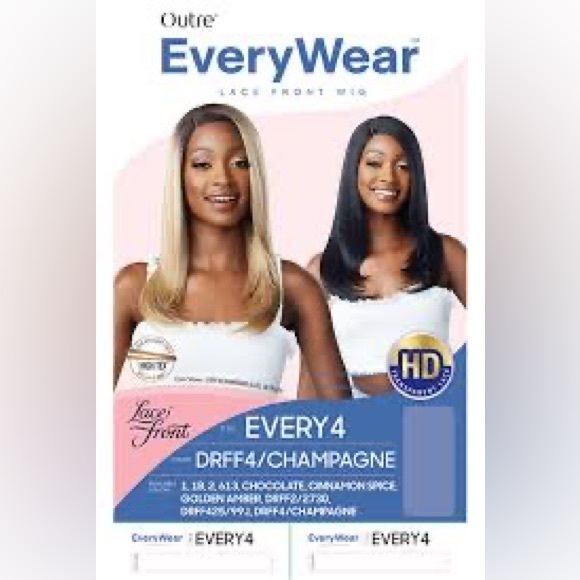 Outre Every Wear Lace Wig - Every 4 - Color 1B - Picture 3 of 4
